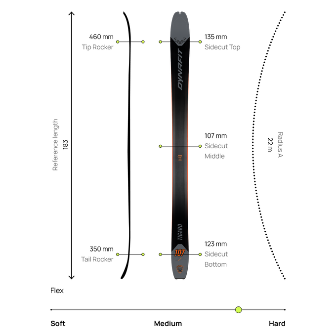 Narty Dynafit Tigard 107 Black/Magnet - 2025/26