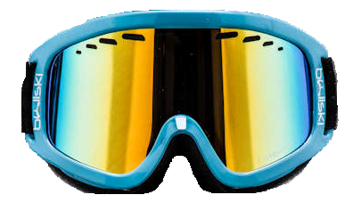 Gogle BULLSKI Pride Bicolor Lightblue/White