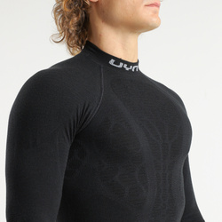 Thermounterwäsche UYN Man Elevatyon Biomorph UW Shirt Long SL Turtle New Neck Black - 2025/26