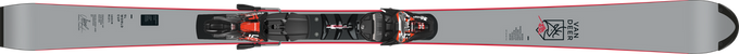 Skis Van Deer SL FIS WC + XComp 16 Black Flo Red - 2025/26