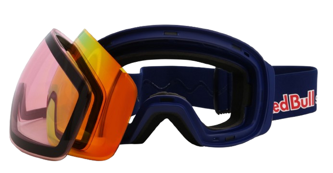 Gogle Red Bull Spect JON Blue/Orange With Red Mirror + dodatkowa szyba - 2025/26