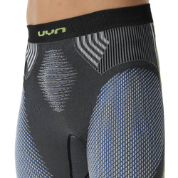 Kalesony UYN Man Evolutyon UW Pant Long Melange Anthracite Melange/Blue/Yellow Shiny - 2023/24