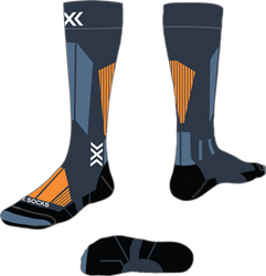Skarpety narciarskie X-Socks Ski Touring Perform OTC Marine/Orange - 2025/26