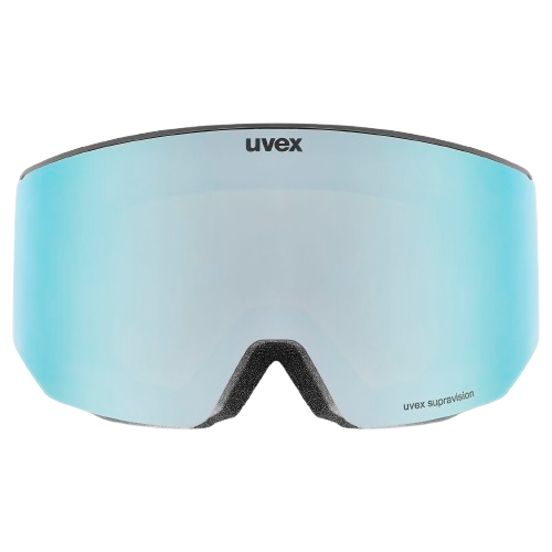 Gogle Uvex Lace ATTRACT FM Black Matt/Mirror Ice Blue + dodatkowa szyba - 2025/26