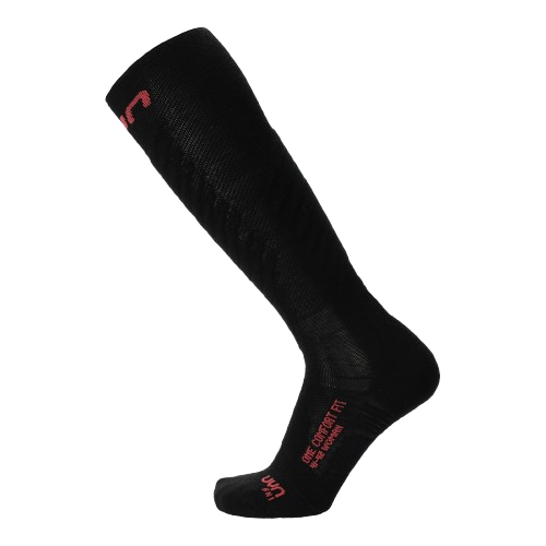 Skarpety narciarskie UYN Woman Ski One Comfort Fit Black/Pink - 2025/26