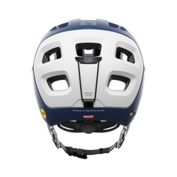 Bicycle helmet POC Tectal Race MIPS Lead Blue/Hydrogen White Matt