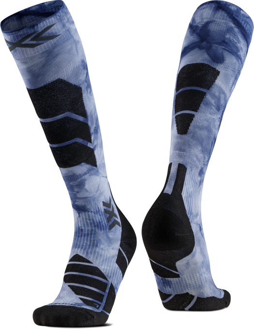 Skarpety narciarskie X-SOCKS® SKI EXPERT WILD OTC TIEDYE X BLACK/MARINE - 2025/26