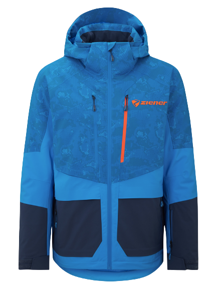 Jacke Ziener Trivor Lady Padded Blue Foggy Print Dark Navy - 2024/25