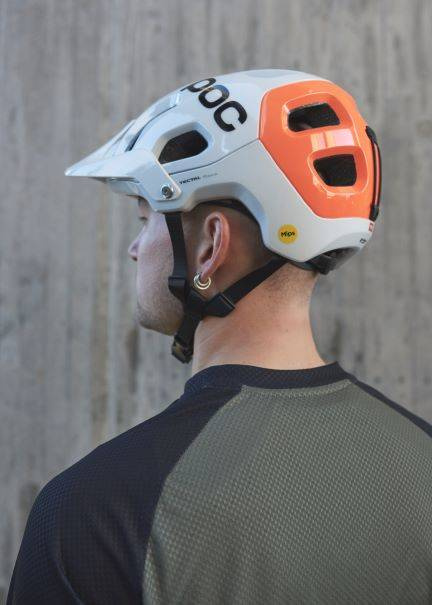 Kask Rowerowy POC Tectal Race MIPS NFC Hydrogen White/Fluorescent Orange AVIP