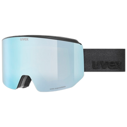 Gogle Uvex Lace ATTRACT FM Black Matt/Mirror Ice Blue + dodatkowa szyba - 2025/26