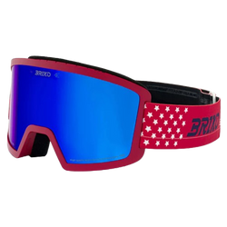 Gogle Briko Frostbite USA Matt Red/Tanganora Blue - 2025/26