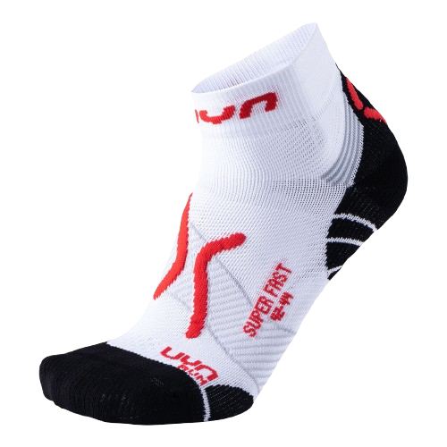 Laufsocken UYN Man Run Super Fast Socks White/Red