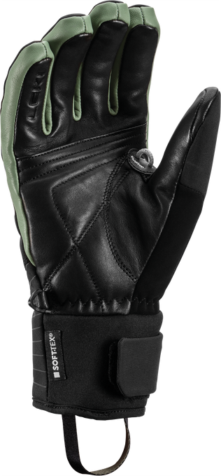 Rękawice LEKI Sparrow 3D Women Black/Dust/Green - 2025/26