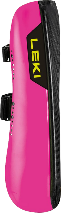 Schienbeinschutz Leki Shin Guard Carbon Railroad Race Long Wide Pink - 2025/26