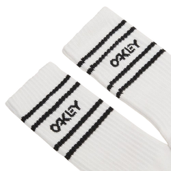 Skarpety Oakley Icon B1B Socks 2.0 White/Black