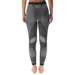 Kalesony UYN Woman Evolutyon UW Pants Long Melange Anthracite Melange/Raspberry/Purple - 2023/24