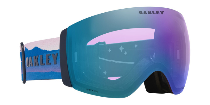 Gogle Oakley Flight Deck Pro L Mikaela Shiffrin Sig/Prizm Snow Iced Iridium + Dodatkowa Szyba Prizm Snow Sapphire Iridium - 2025/26