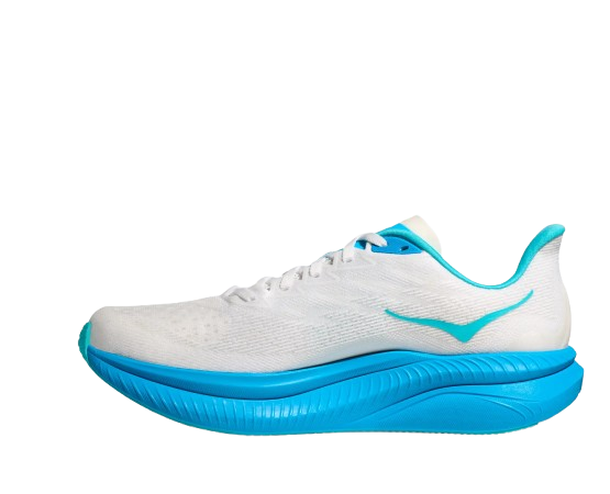 Buty męskie Hoka Mach 6 White/Skyward Blue