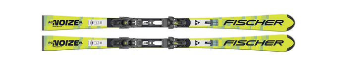 Skis Fischer RC4 World Cup Noize SL Men M Plate + Wiązania Fischer RC4 Z14 Freeflex ST Brake 85 [A] Matt Black/Yell - 2025/26