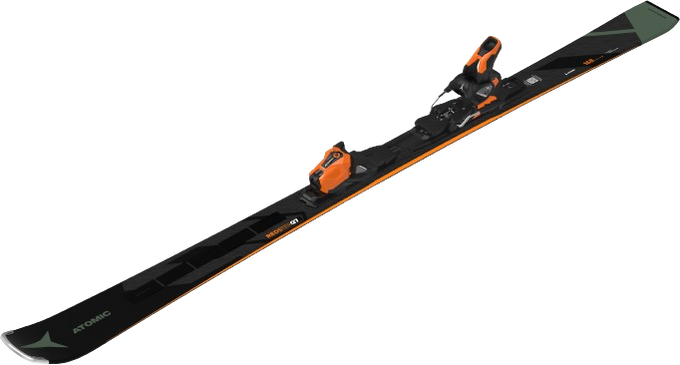 Narty Atomic Redster Q7 Revoshock C + MI 12 GW Black/Orange - 2025/26