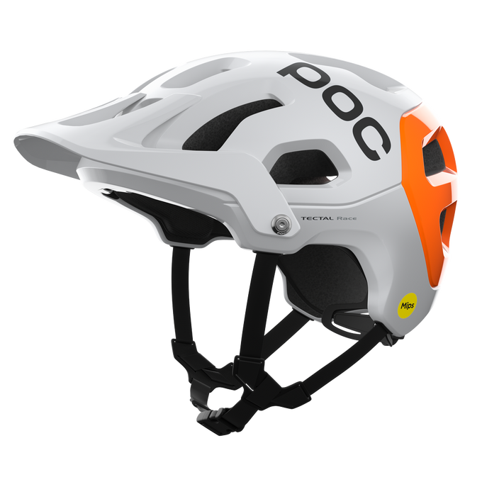 Kask Rowerowy POC Tectal Race MIPS NFC Hydrogen White/Fluorescent Orange AVIP