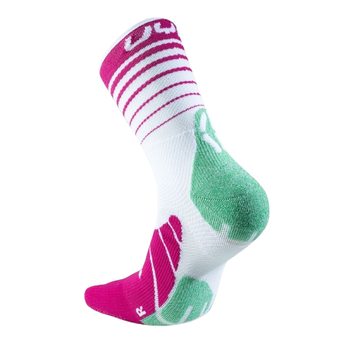 Skarpety trekkingowe UYN Woman Runner's Five Socks White/Fuchsia/Green