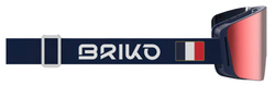 Gogle Briko Gara FIS 8.8 France Matt Blue/White - 2023/24