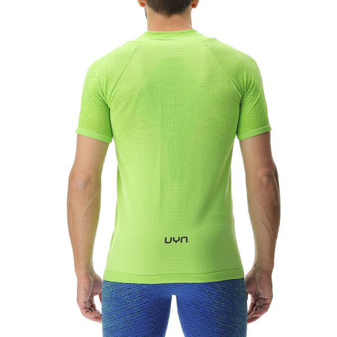 Laufshirt UYN Man Running Exceleration OW Shirt SH_SL Lime/Sulphur Spring