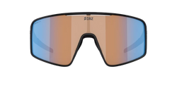 Okulary BLIZ P001 Matte Black Frame / Coral/Orange Mirror Blue Lenses