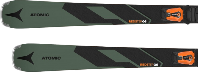 Skis Atomic Redster Q6 + MI 12 GW Black/Orange - 2024/25