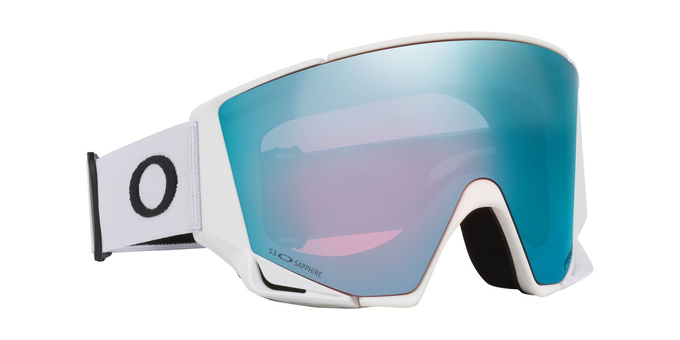 Gogle Oakley Flow Scape M Matte White/Prizm Snow Sapphire Iridium + Dodatkowa Szyba Prizm Snow Iced Iridium - 2025/26