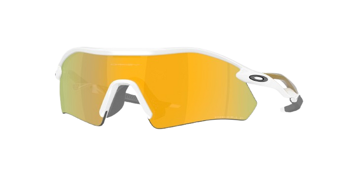 Okulary Oakley Radar Plate Polished White/Gold Frame/Prizm 24K Polarized Lenses