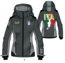 Damska Kurtka Narciarska Emporio Armani  Fisi Ski Jacket Dark Grey - 2024/25