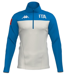 Bluza polarowa Kappa 6CENTO 687BK ITA White Coconut/Blue - 2024/25