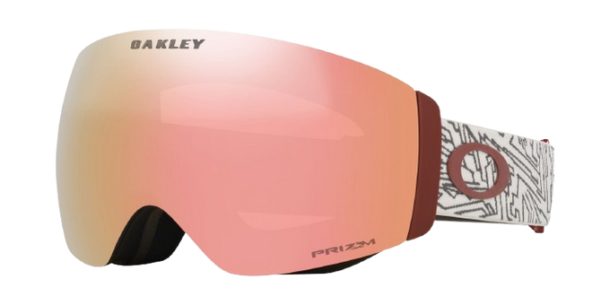 Gogle Oakley Flight Deck Pro M Matte Black/Prizm Rose Gold Iridium + Dodatkowa Szyba Prizm Snow Black Iridium - 2025/26