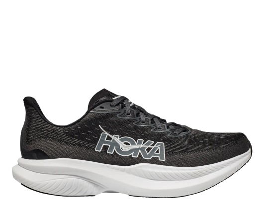 Man Schuhe Hoka Mach 6 Black/White