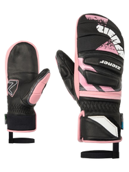 Rękawice Ziener Lopaki-z As® Pr Mitten Glove Junior Unisex Black Pink Vanilla - 2025/26