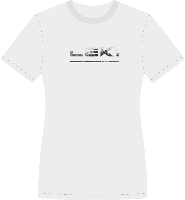 Koszulka LEKI Woman Logo T-Shirt White/Black - 2022