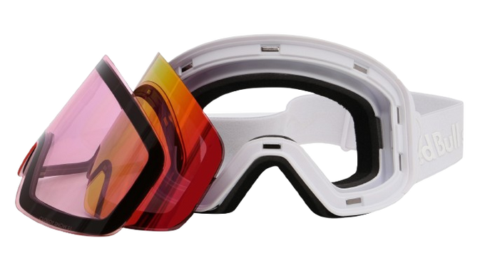 Gogle Red Bull Spect Jam White/Red With Purple Mirror + dodatkowa szyba - 2025/26