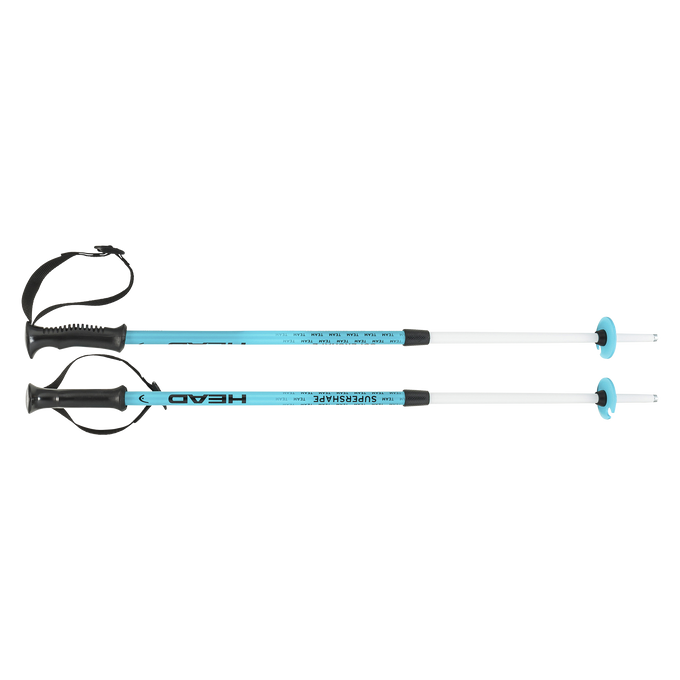 Kije skitourowe HEAD Supershape Team Adjustable White/Black/Speed Blue - 2025/26