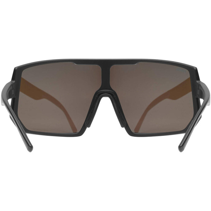 Sonnenbrille Uvex Sportstyle 235 P - Black Mat/Mirror Yellow - 2023