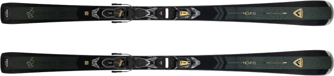 Narty Rossignol Nova 10 Xpress + Xpress W 11 GW B83 Black Gold - 2025/26