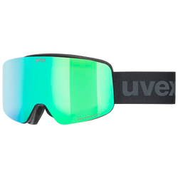 Gogle Uvex PWDR FM Black Matt/Mirror Green - 2025/26