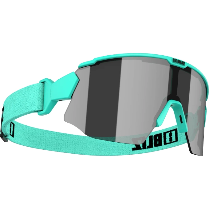 Sonnenbrille BLIZ Breeze Turquoise/Smoke with silver mirror