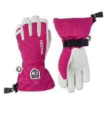 Gloves Hestra Army Leather Heli Ski Jr. Fuchsia - 2025/26