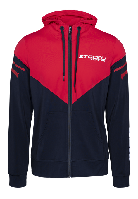 Sweatshirt Stoeckli Hoody Fullzip WRT Black Red - 2024/25