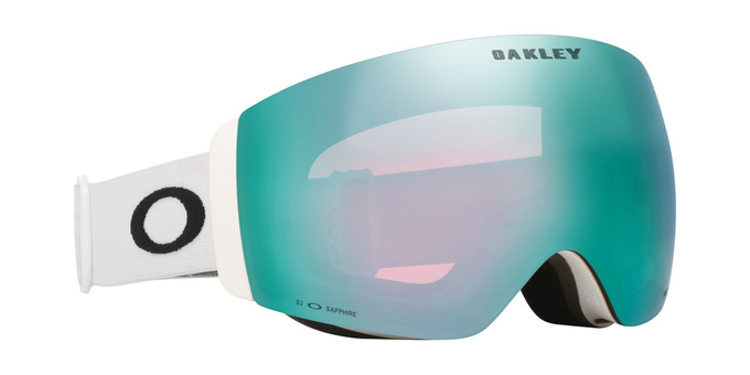 Gogle Oakley Flight Deck Pro M Matte White/Prizm Snow Sapphire Iridium + Dodatkowa Szyba Prizm Snow Iced Iridium - 2025/26