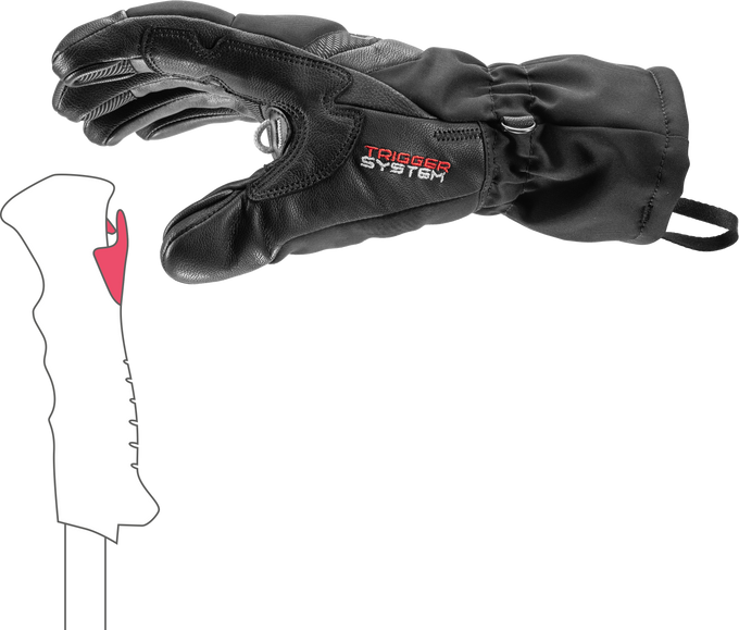 Rękawice LEKI Griffin Base 3D Women Black - 2025/26