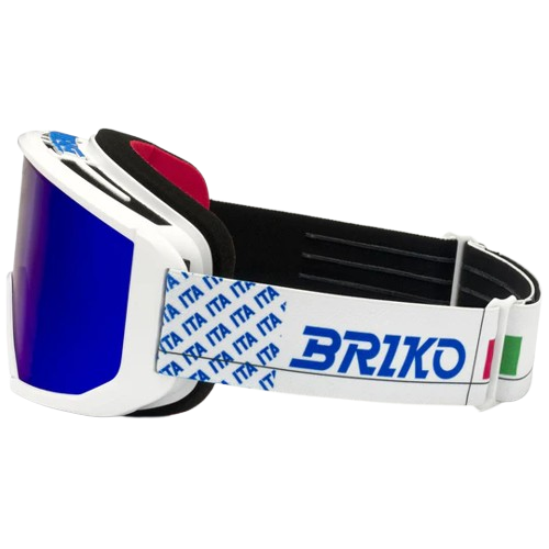 Googles Briko Vulcano Mask Italia White/Science Blue - 2025/26