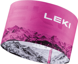 LEKI XC Headband Neonpink/White